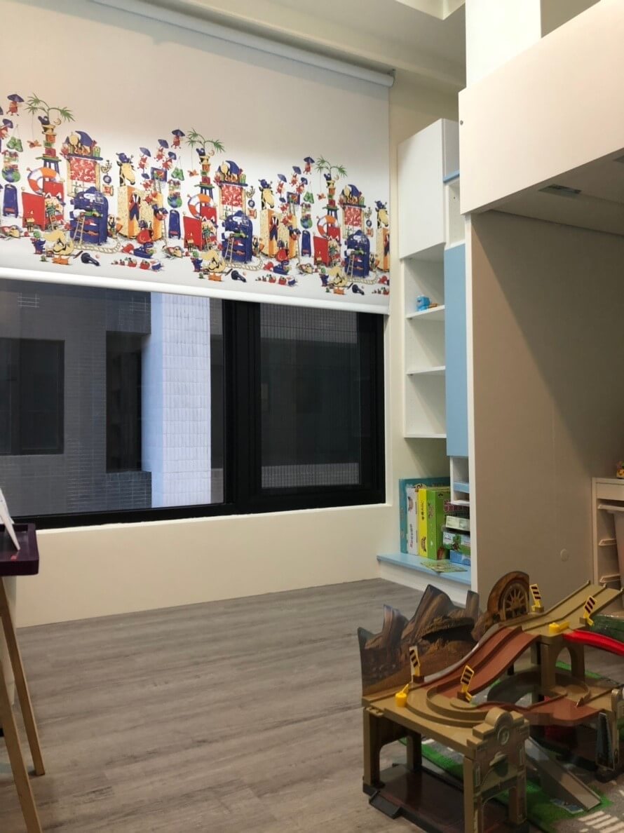 大圖輸出捲簾 印刷捲簾 兒童捲簾